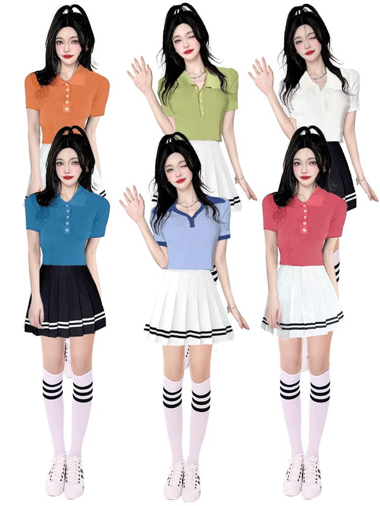 Jazz dance showing service cheerleading team Korean female group adult student cheerleading performance service candy colorful exercise