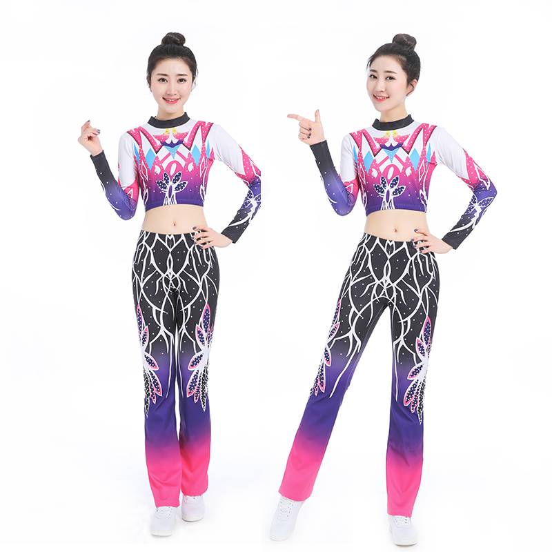 Aesthetic performance clothing primary and elementary school student gymnastics performances men's and women's competition uniforms la la la fuck Lala team uniform