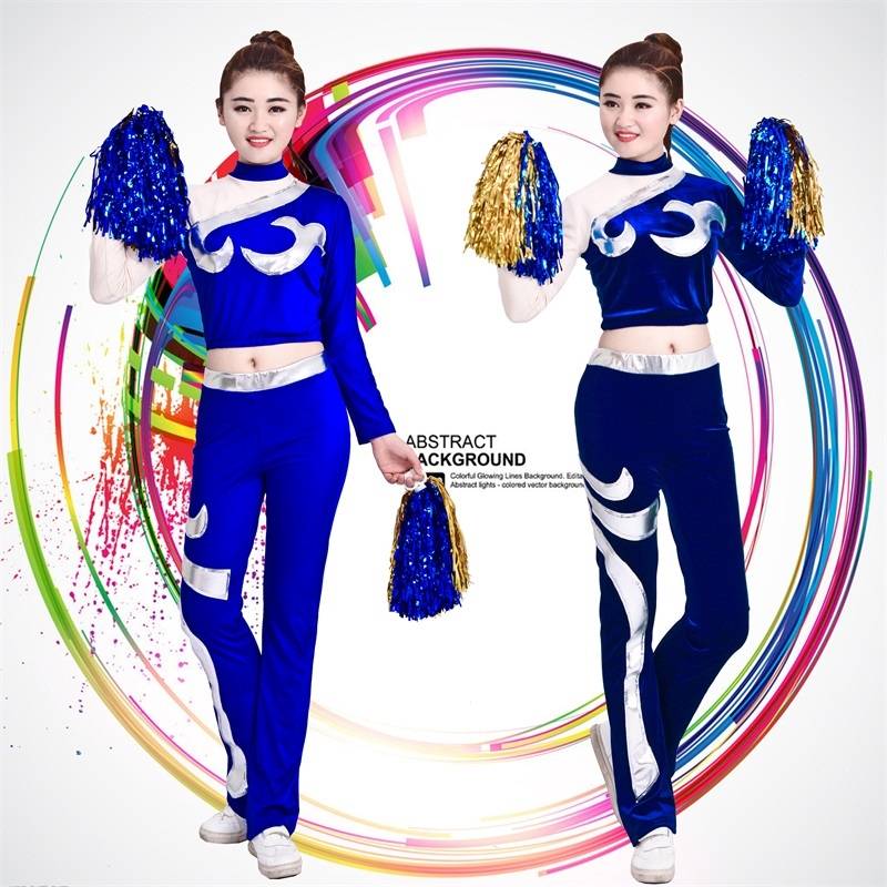 New models thin adult students slim -fit lays fitting competition dance service group performance cheerleading clothing