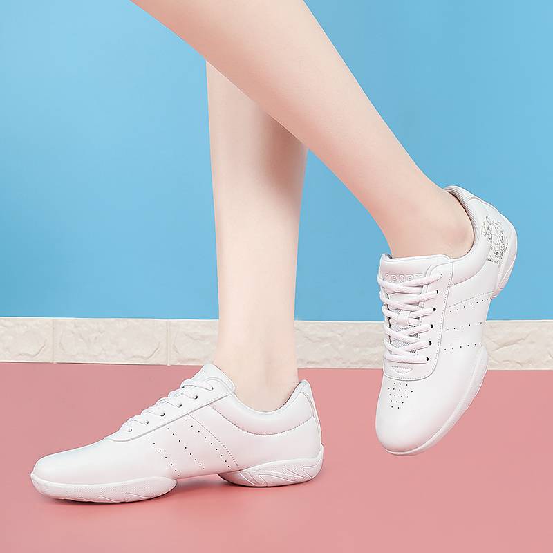 Competitive Jianmei Fuck Shoes Competition Training Female Soft -bottomed Children Adult Dancing Women's Shoes Plaza La La Rao Dance White Shoes