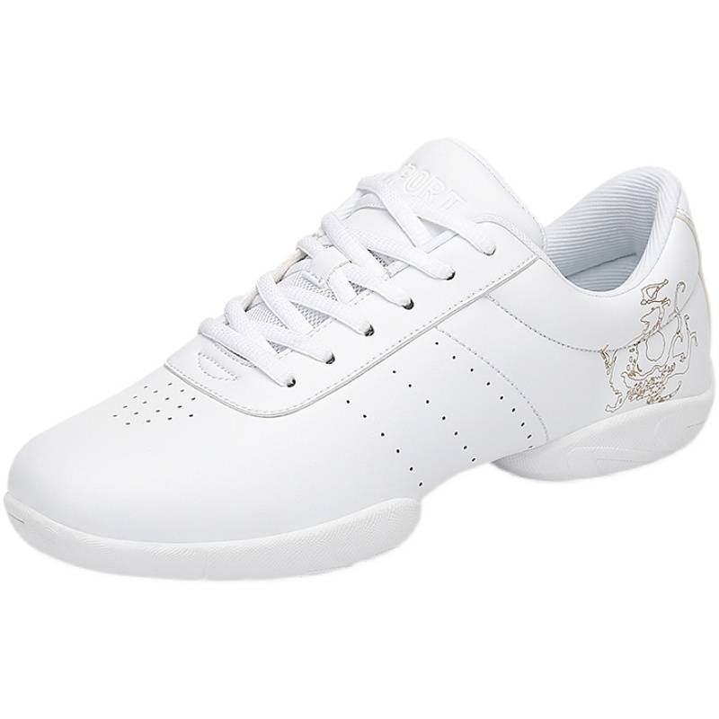 Competitive Jianmei Fuck Shoes Competition Training Female Soft -bottomed Children Adult Dancing Women's Shoes Plaza La La Rao Dance White Shoes