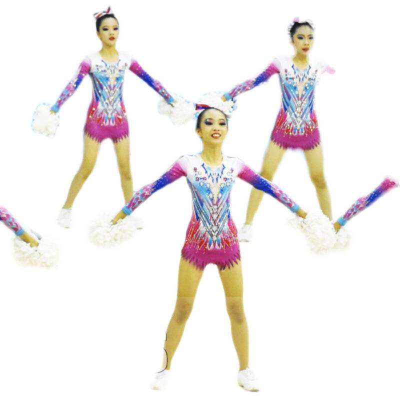 Competitive bodybuilding fitting cheerleading competition clothing cheerleading team service can book flower ball jazz