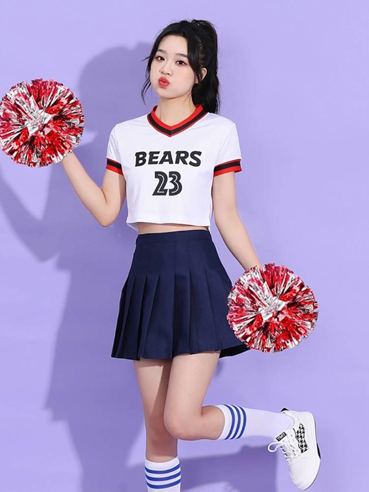 Middle school student modern dance bodybuilding fuck Korean version of jazz dance service women's group set suits adult cheala team clothing