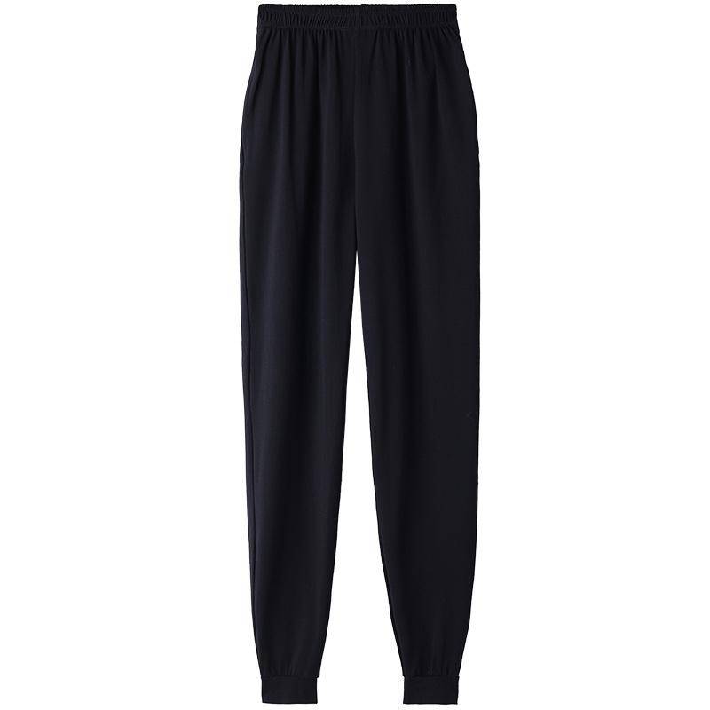Adult dance pants Healthy fucking female radish slimming pants men's body dance black showing thin fitness pants