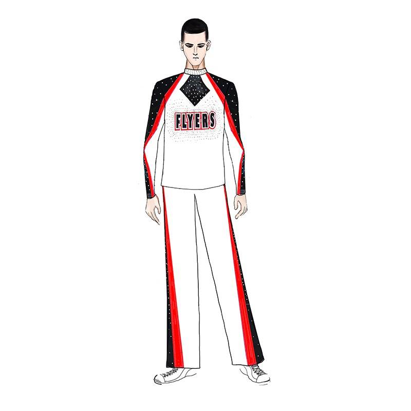 New White La La Fuck Fuck Fuck Pedine Pedtium Long Sleeve Campus Lara Team Costume Men's Female Absorb Performance Performance