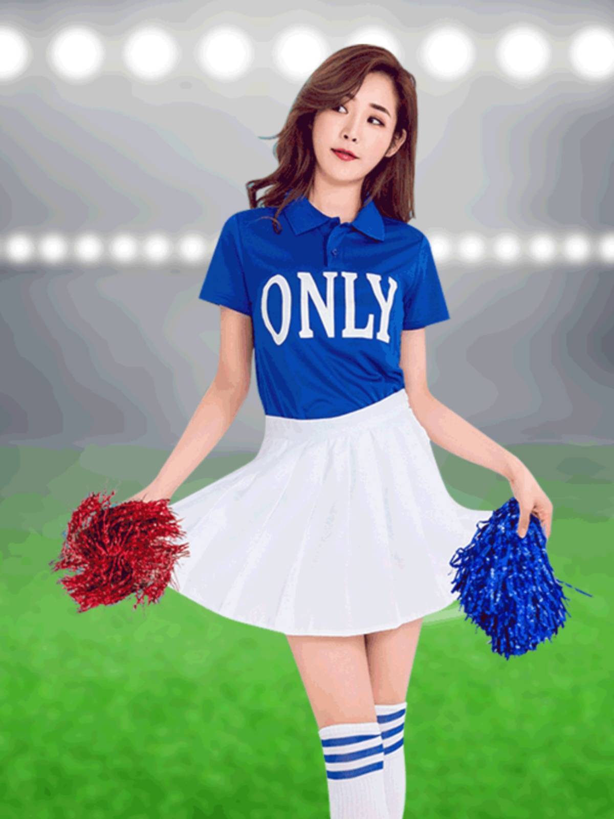 Spring adult cheerleading team clothing modern dance healthy fuck college student Lala operation jazz dance performance clothing