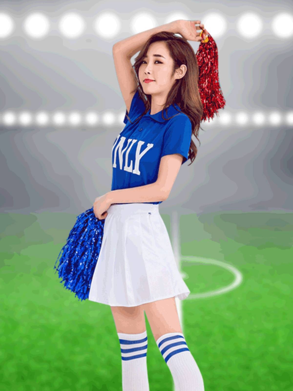 Spring adult cheerleading team clothing modern dance healthy fuck college student Lala operation jazz dance performance clothing