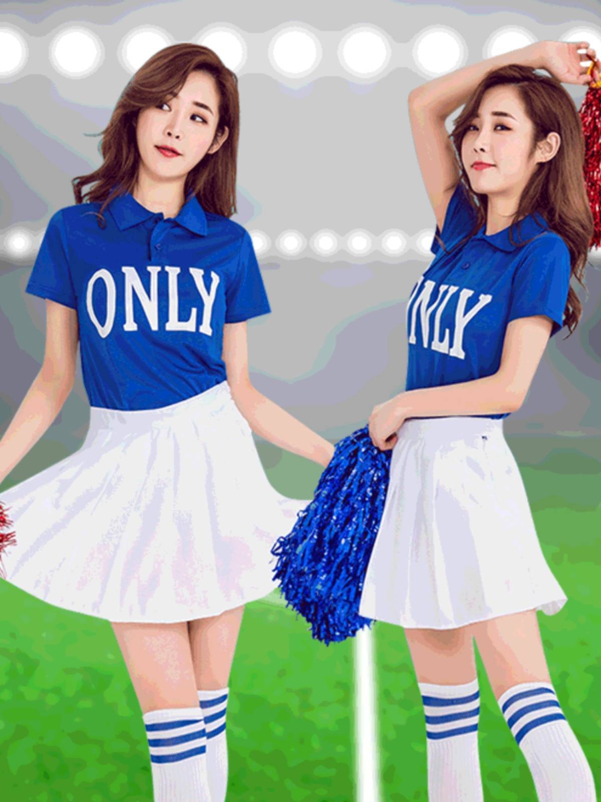 Spring adult cheerleading team clothing modern dance healthy fuck college student Lala operation jazz dance performance clothing