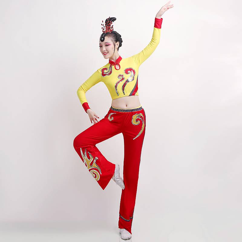 Fashion and fitness exercise clothing summer college students La La Raid Dance Performance Service Modern Dance Gymnastics Fitness Performance Service