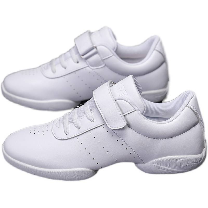 Genuine white children's bodybuilding shoe soft soles sports la la la la fucking shoes training dancing shoes competitive white shoes