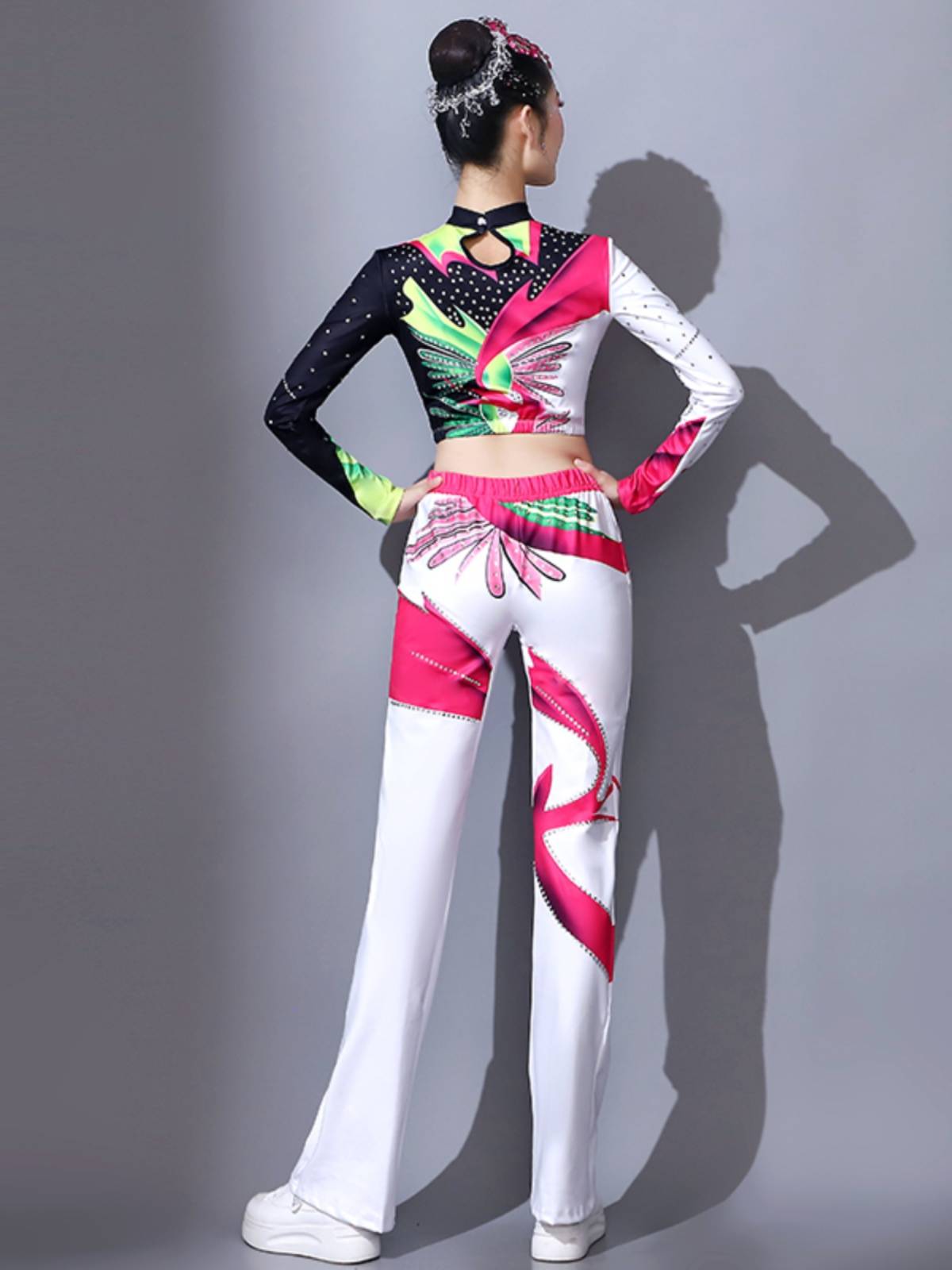 Fitness performance service adult dance clothing female group suits gymnastics gymnast