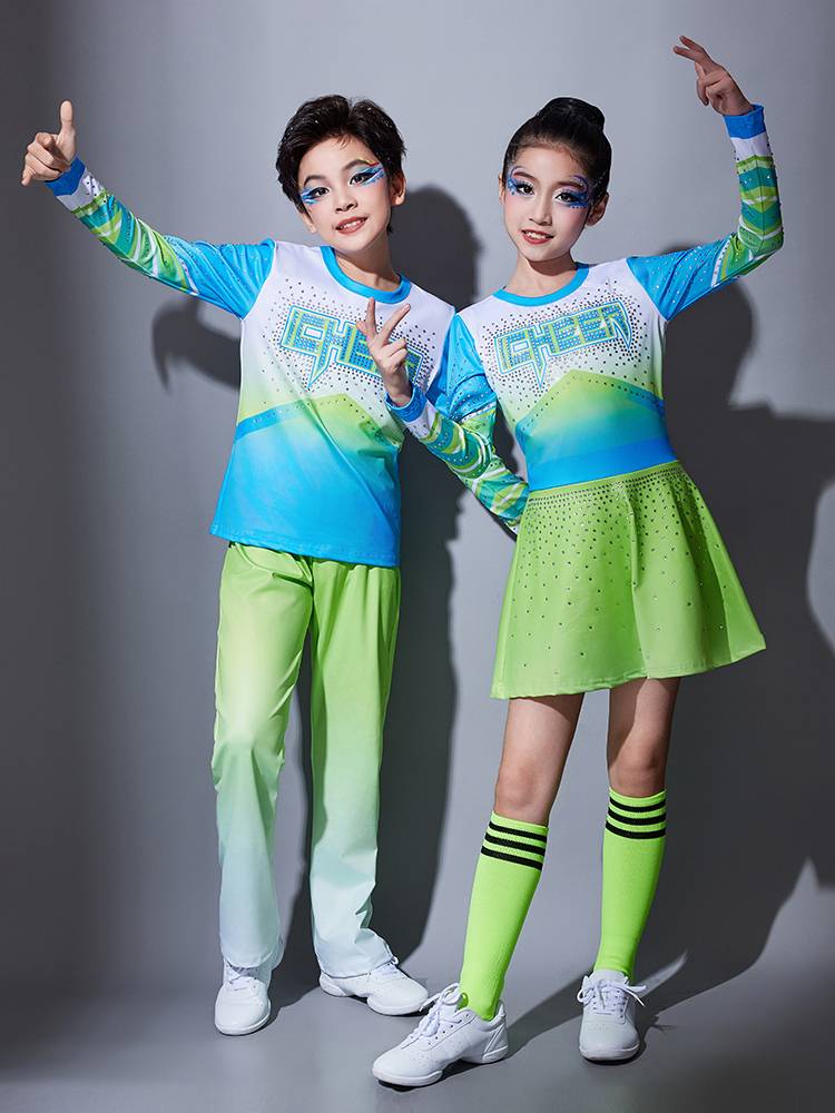 Children's La La Fuck Dance Performance Service Server Primary and Secondary Student Men and Women Lara Team Service Jianmei Broadcasting Gymnastics Clothing