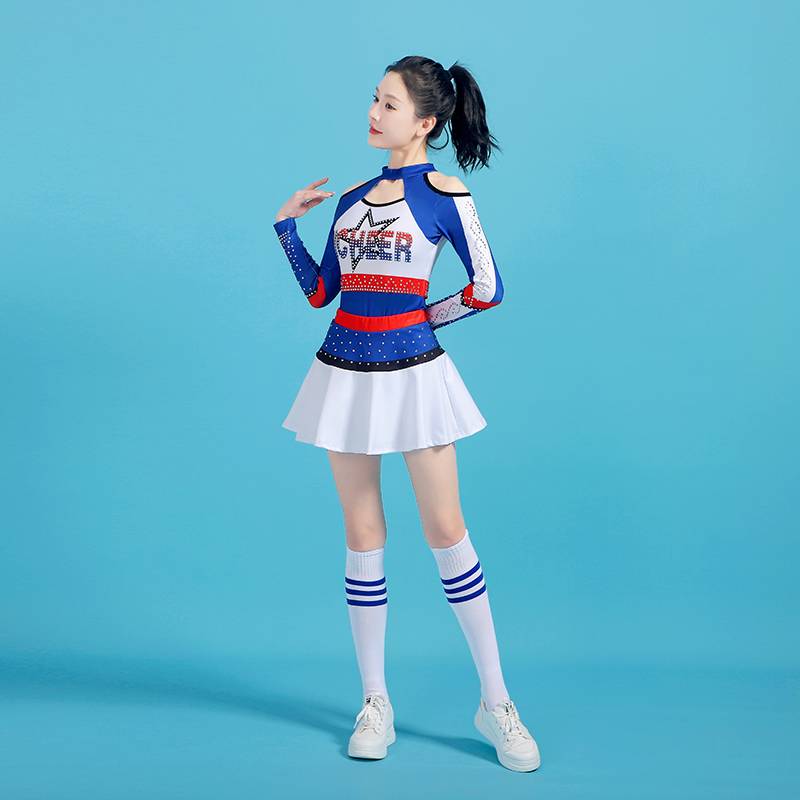 Cheerleader performance service contest service female primary and secondary school students youth sports meeting gym lace team service performance clothing