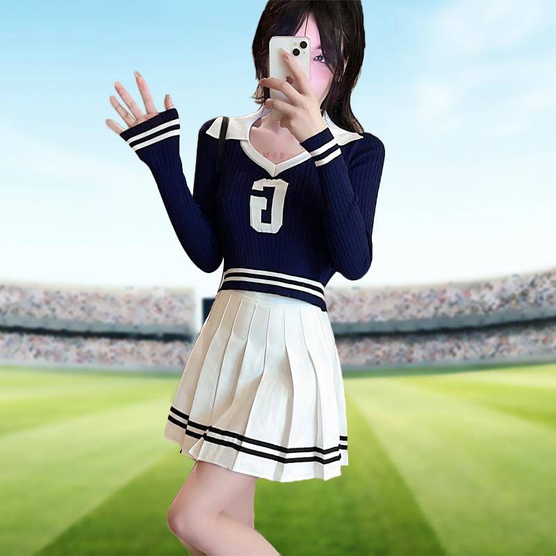 La La team clothing female adult world football baby Lala team cheerleading cup women's group performance dance set