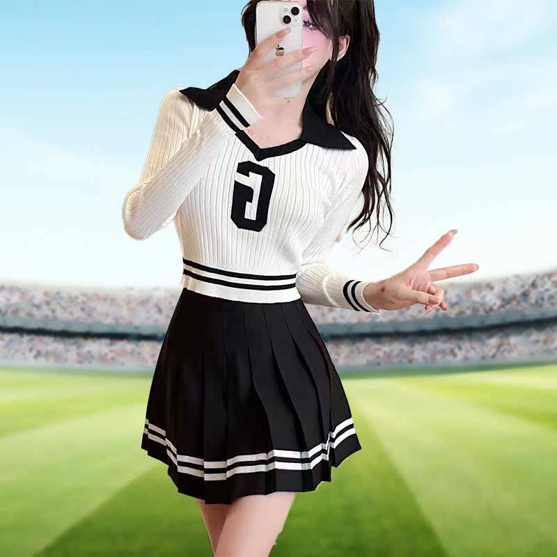 La La team clothing female adult world football baby Lala team cheerleading cup women's group performance dance set