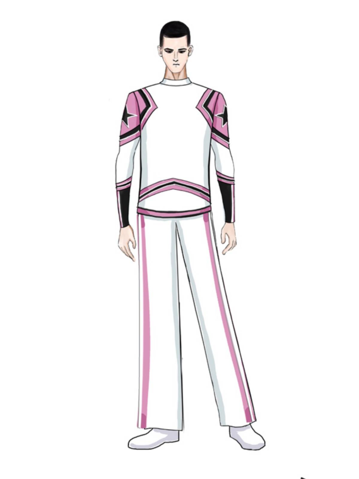 Athletic gymnastics clothing performance clothing female fixed la la la la la la lasses women's skirt suits white cheerleading team design