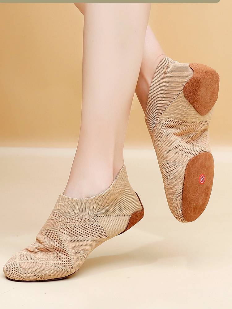 Flower Ball La La Fuck Fuck Bodybuilding Fuck Temple Training Children's Athletic Dance Shoes Female Soft -bottom Jazz Ballet Shoes