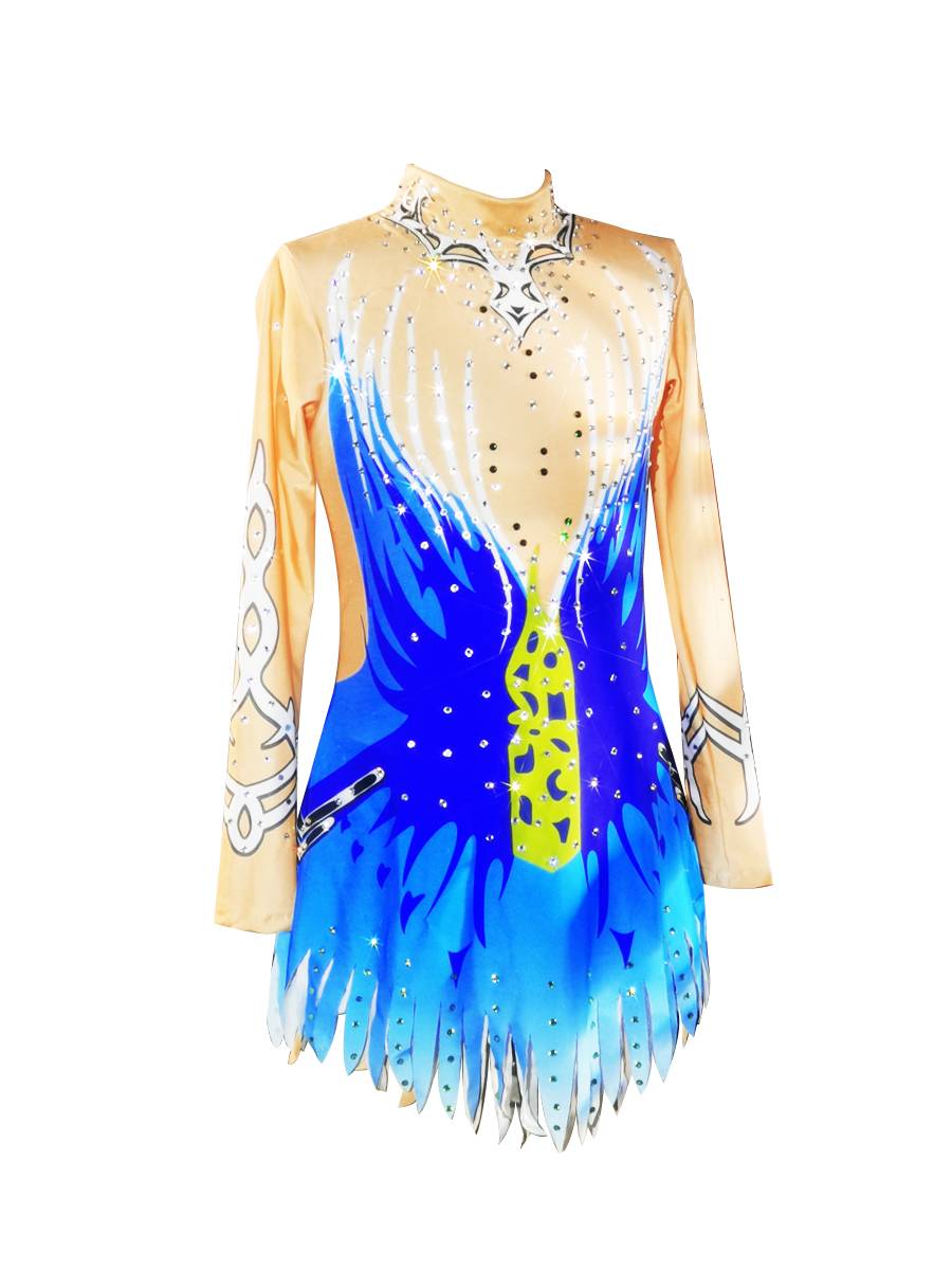 Children's art gymnastics service female professional custom flower ball la la la la la performance service adult bodybuilding competition uniform