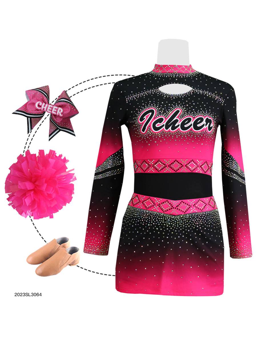The new cheerleading competition uniform group sports will customize the cheerleading team performance clothing children's dance performance