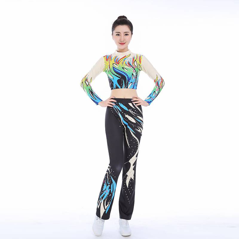 Aesthetic performing clothing performance clothing service mass bodybuilding competition clothing competitive clothing Lala team uniform-3675