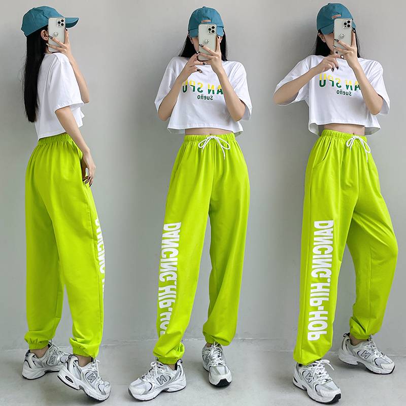 Internet celebrity jazz dance clothing female summer modern dancing fitness clothing cheerleading student performance jazz hip -hop suite