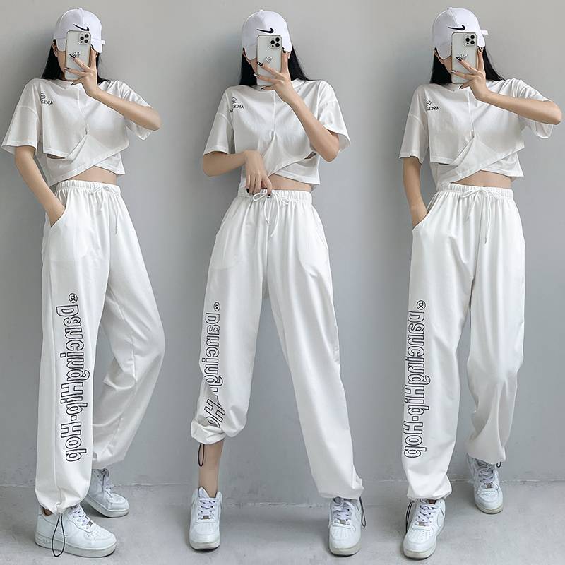 Internet celebrity jazz dance clothing female summer modern dancing fitness clothing cheerleading student performance jazz hip -hop suite