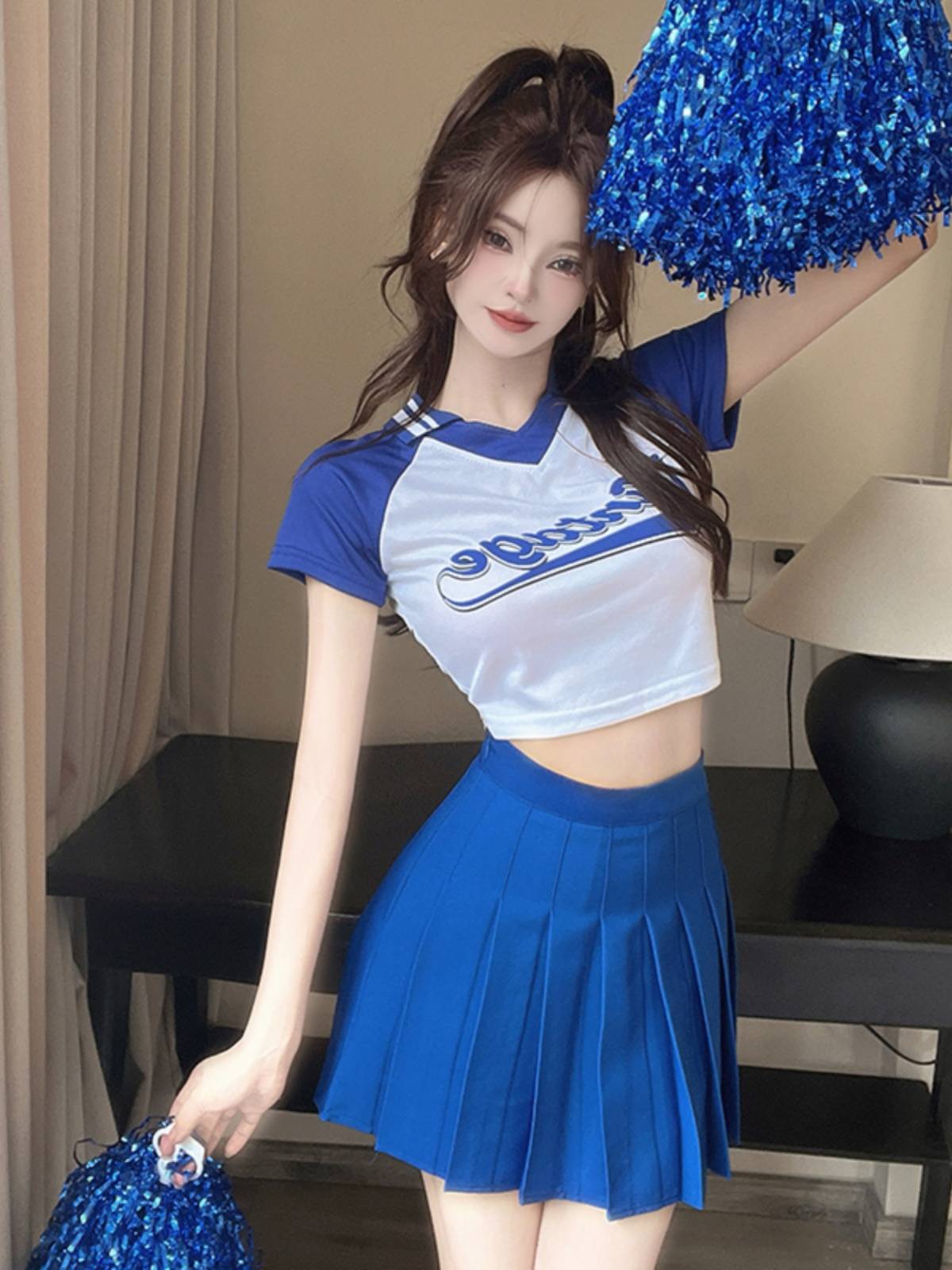 La La team clothing women's group adult football baby la la la la la lacaking performance jazz dance bodybuilding suit