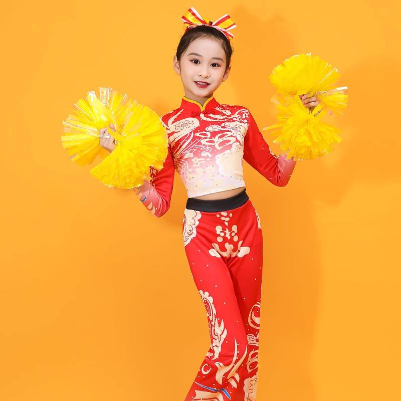 La La Team clothing girls and children performing clothes la lam carager dance competition uniform sports performance service