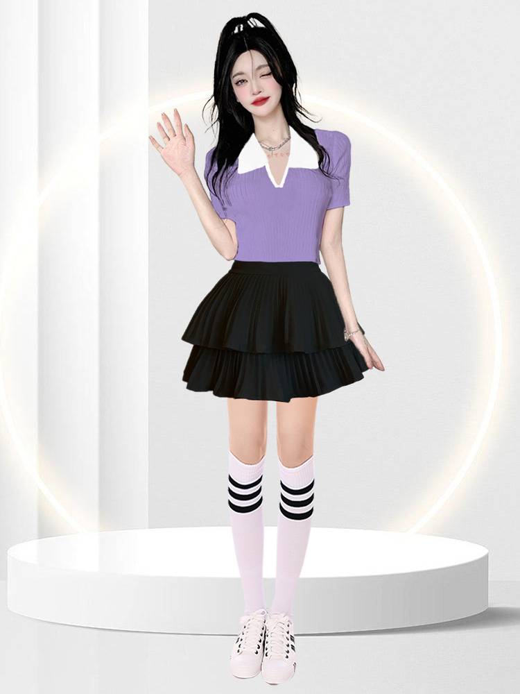 Korean girls' cheerleading, college gymnasium, adult plaza