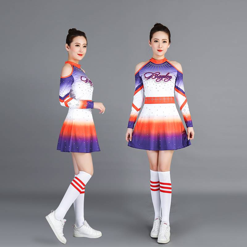 The new cheerleading performance clothing performance service Jianmei competition service primary and secondary school Lala team uniform