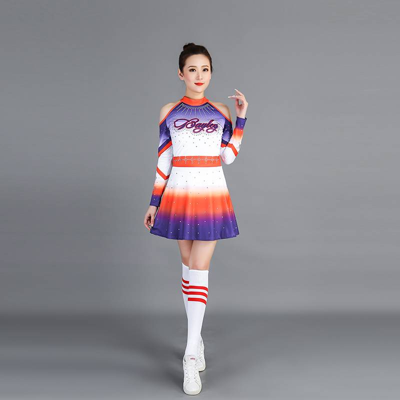 The new cheerleading performance clothing performance service Jianmei competition service primary and secondary school Lala team uniform