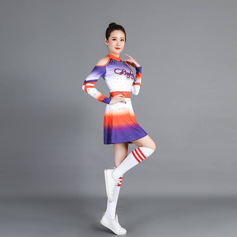 The new cheerleading performance clothing performance service Jianmei competition service primary and secondary school Lala team uniform