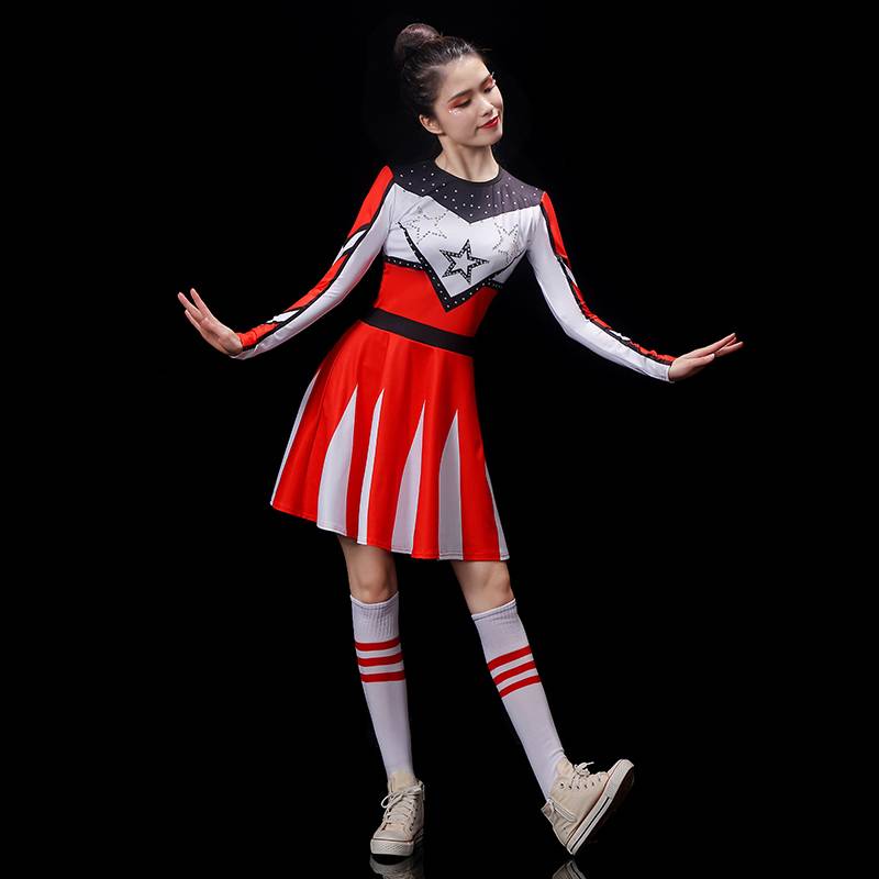 La La team clothing women's fitness exercise dance games square dance set contest service fitness exercise women la la la la la