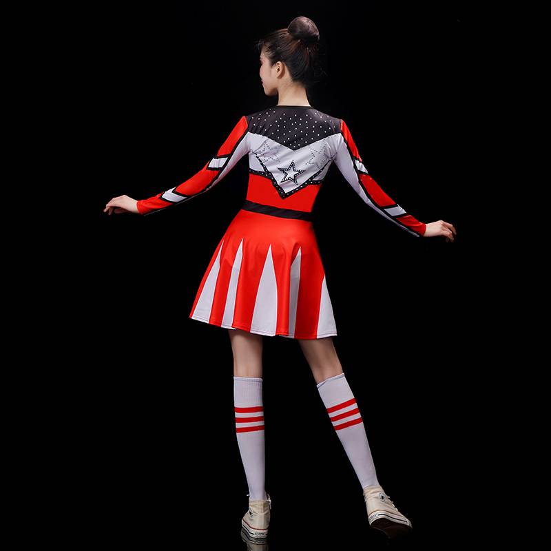 La La team clothing women's fitness exercise dance games square dance set contest service fitness exercise women la la la la la