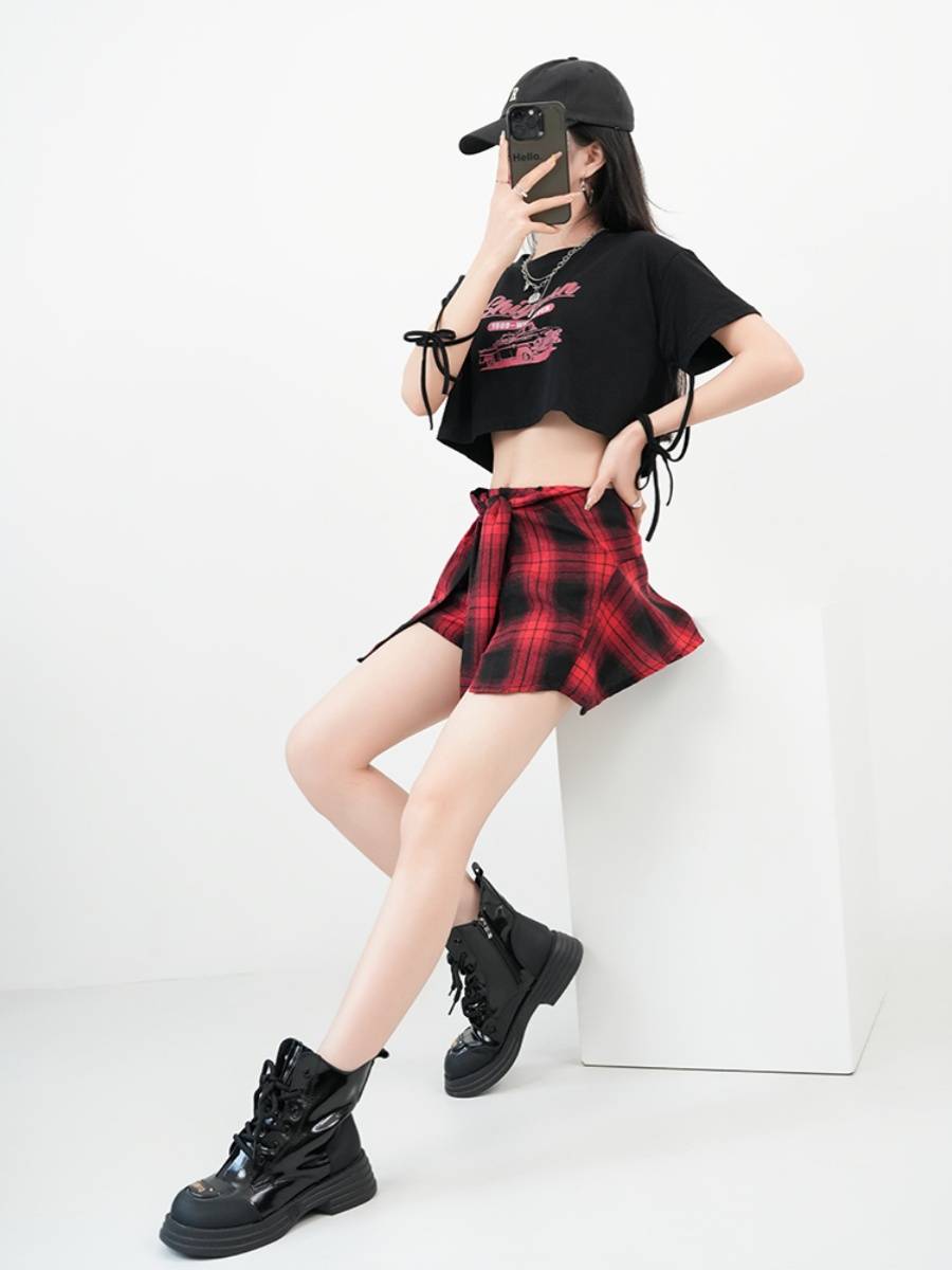 La La team clothing women's group adult middle school student sports meeting la la la la la la showing suit show jazz dance service