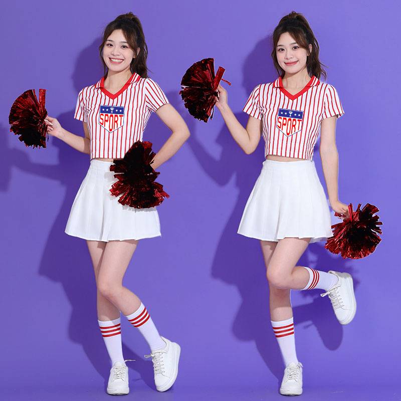 The new women's cheerleading clothing student sports meeting group Lara team bodybuilding women's group dance performance service