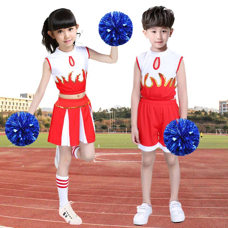 Children's bodybuilding clothing Children's kindergarten Elementary school students cheerleading exercise gymnastics performance service