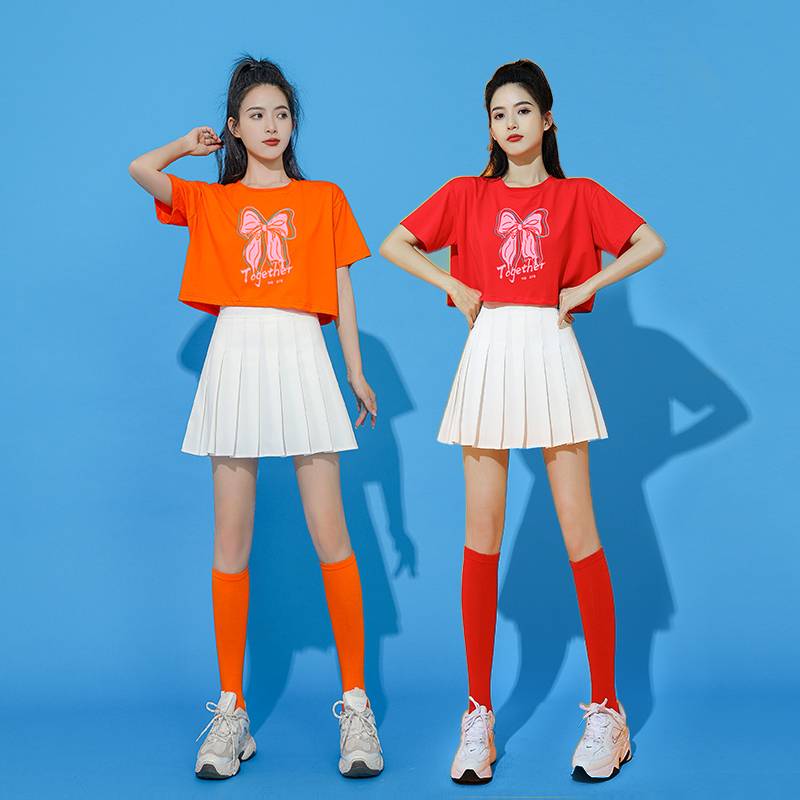 Student La La Team Performance Clothing Fitness La La Raoming Adult Korean Women's Team Performance Service Healthy Dance Set