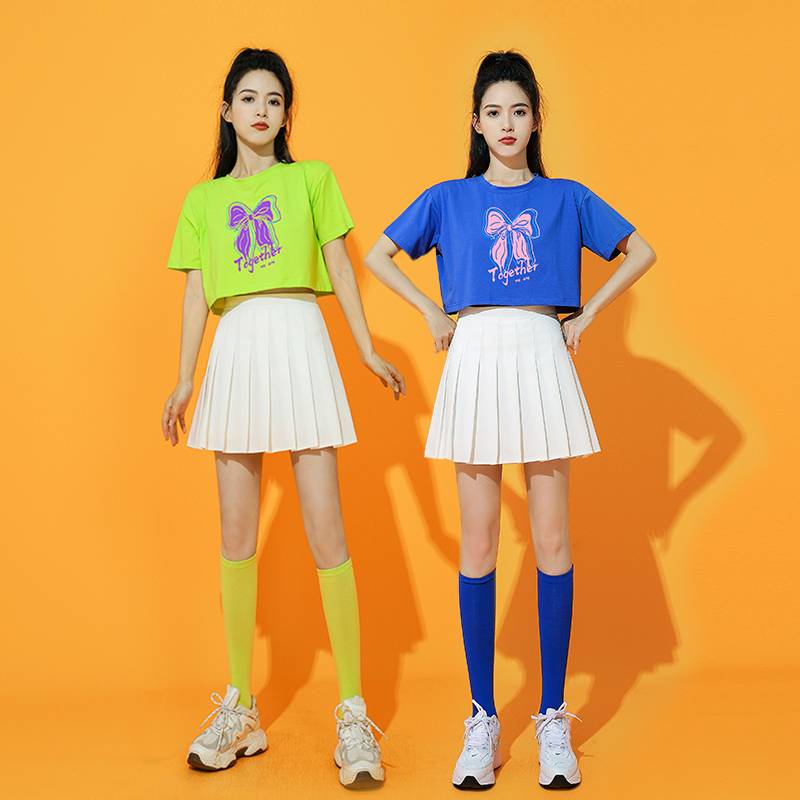 Student La La Team Performance Clothing Fitness La La Raoming Adult Korean Women's Team Performance Service Healthy Dance Set