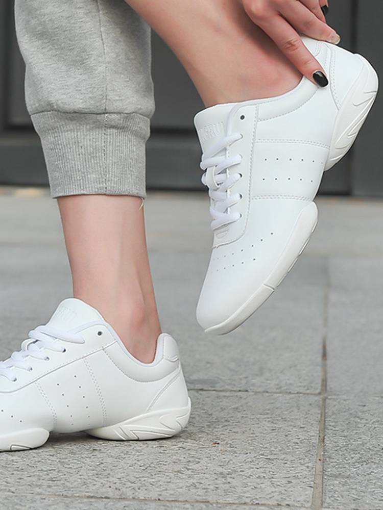 Yingrui Children's Competitive Jianmei Fuck Shoes White Sports Shoes La La La Fuck Shoes Training Competition Shoe Soft Sole Female Dance Shoes