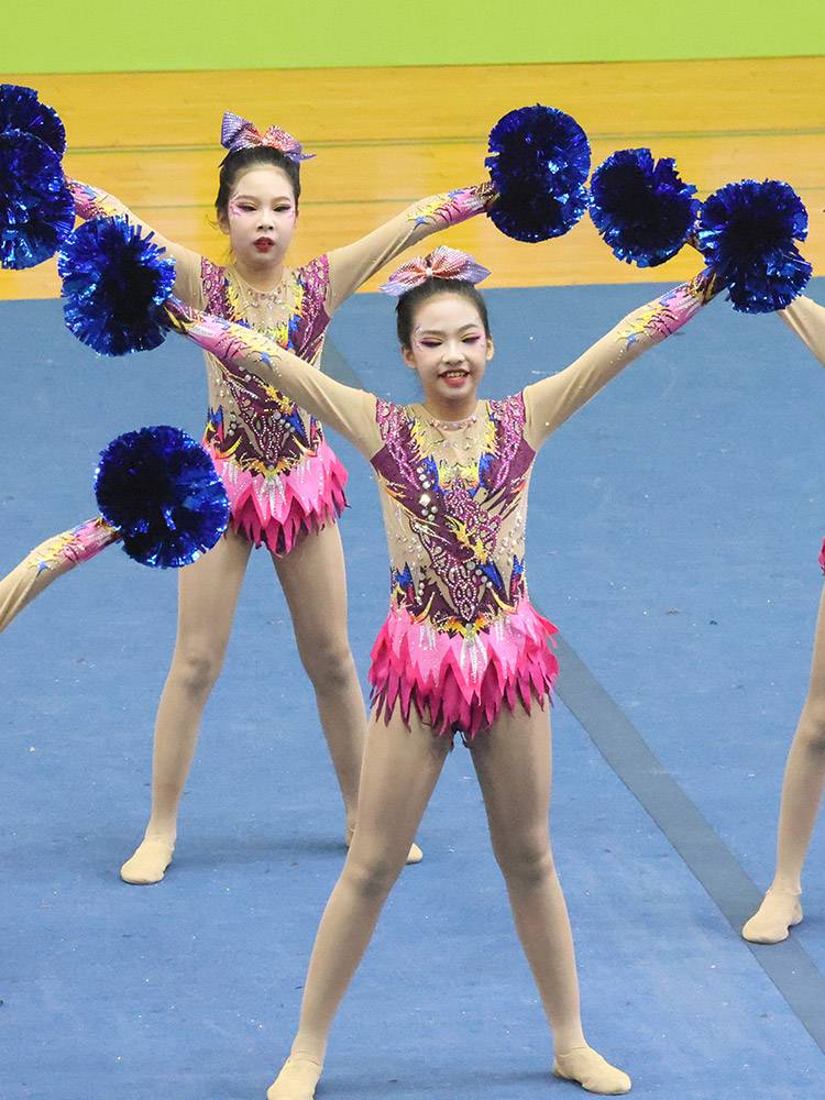 Customized Lala fuck clothing cheerleading gymnastics clothing set adult 24 new product women