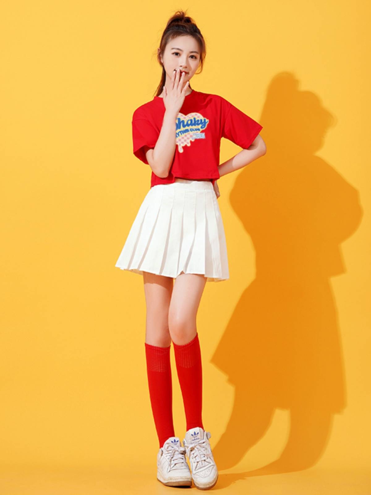 New Student La La Run Fuck Exercise Open Performance Service Lala Team Gymnast Stage Set Performance Clothing