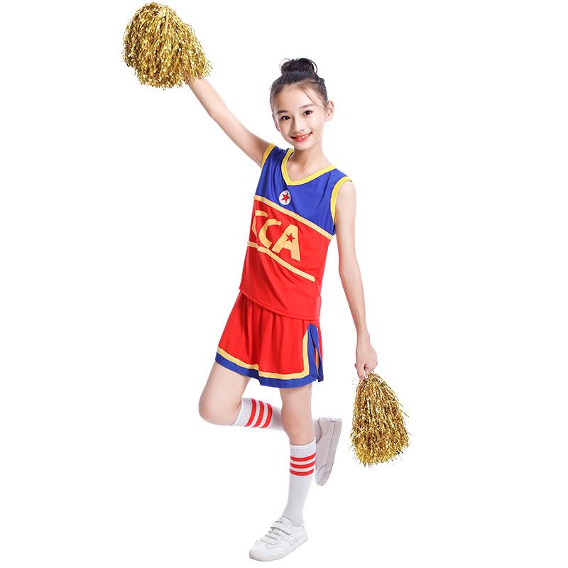 Grade service service men's and women's CCA training service seven -color star group gymnastics opening ceremony bodybuilding clothing summer autumn sports meeting