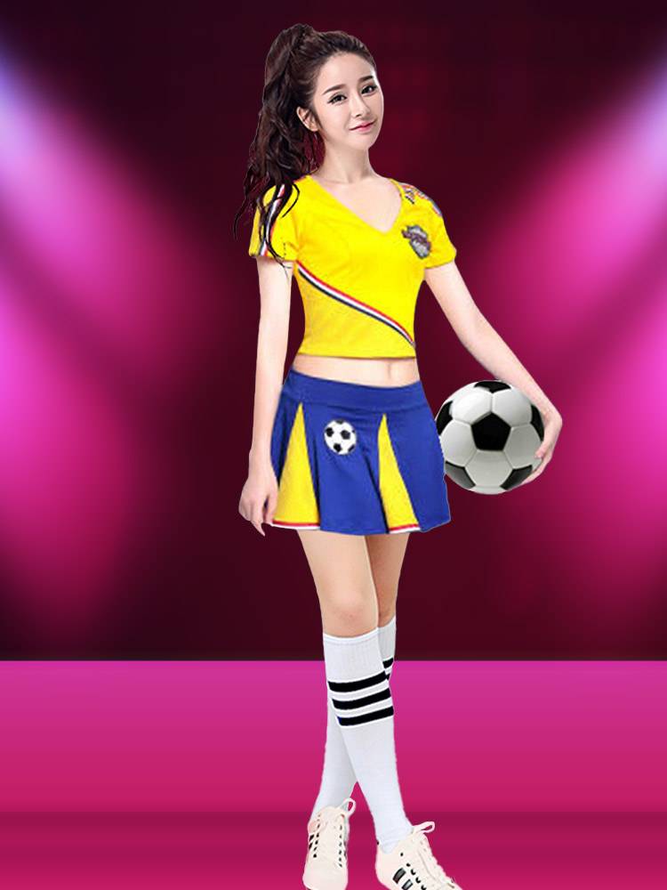 La La Team clothing female adult football baby uniform fitting suit la la la la la la showing group performance service