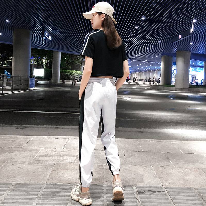Student Jazz Dance Female Korean Version Dancing Top Dance Set Dance Dance Pants La La Xue Xun Xia
