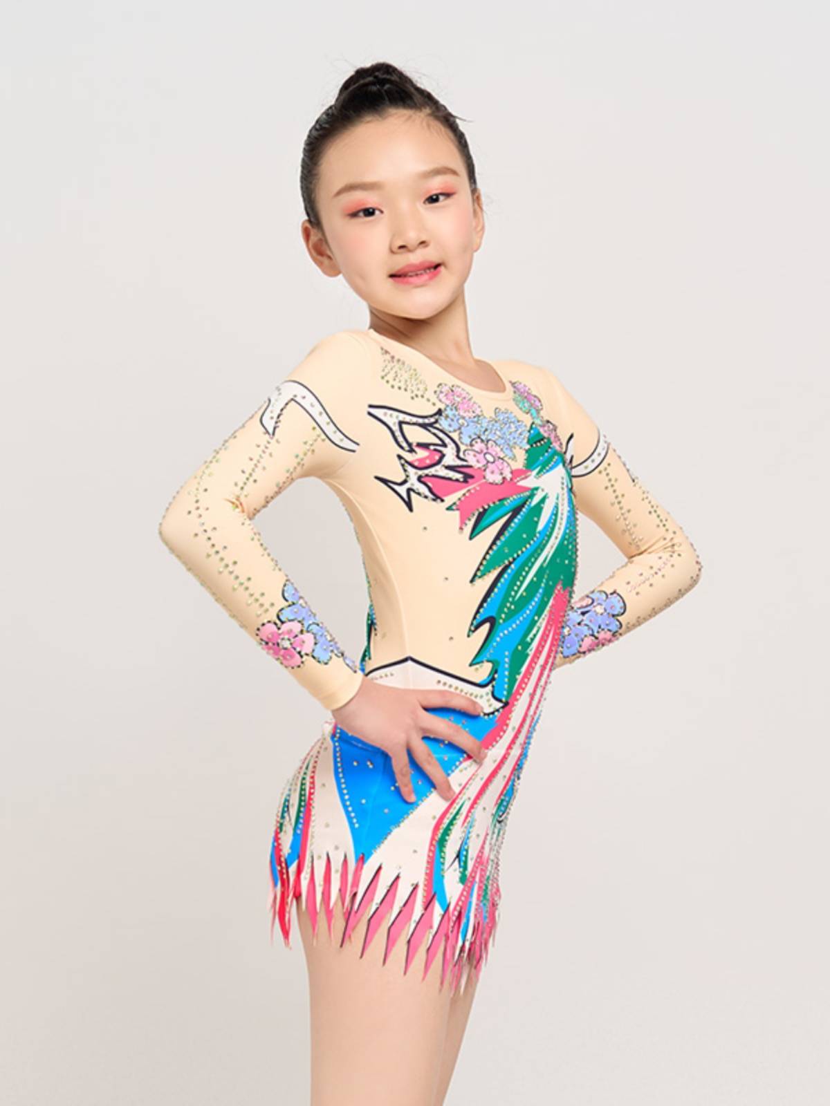 La La Team clothing girls and children performing clothes la lam carager dance competition uniform sports performance service