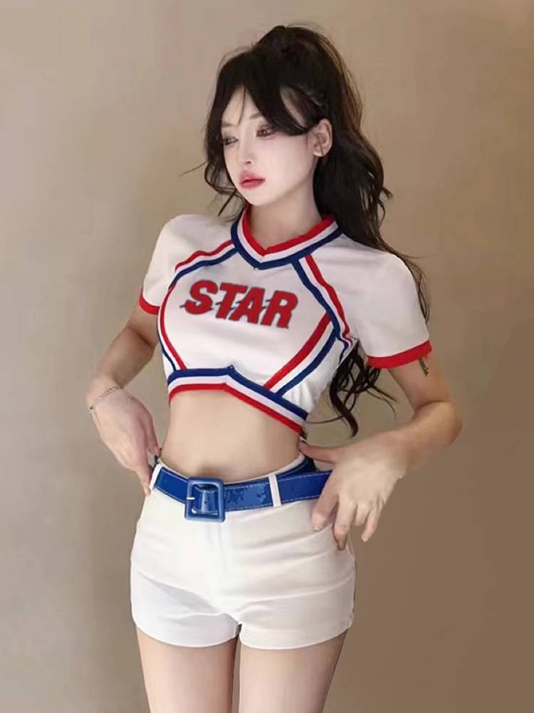 New Korean version of cheerleading performance service women's group adult cheerleader performance service jazz dance modern bodybuilding suit
