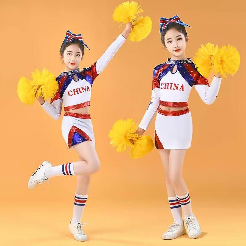 Children La La Fuck Performance Service Primary and Middle School Students Games La La team performing men's and women's group bodybuilding competition uniforms