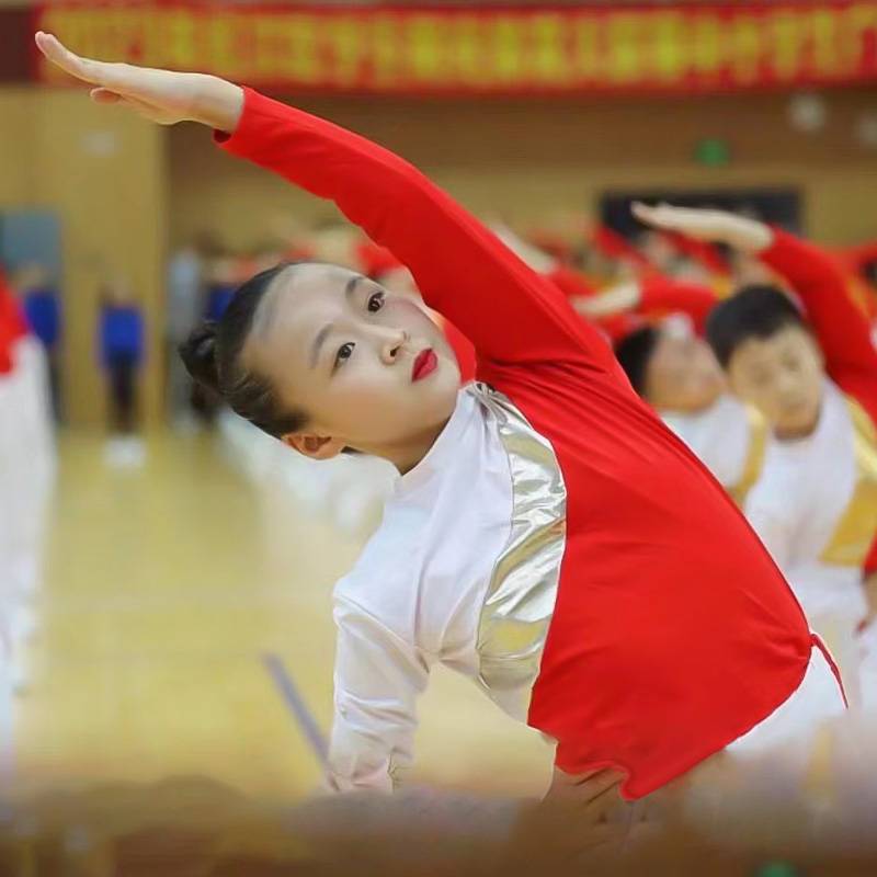 New Broadcasting Gymnastics Uniforms Primary and Middle School Students Children's Children's Performance Services Garm and Women's Gardens Competition Club