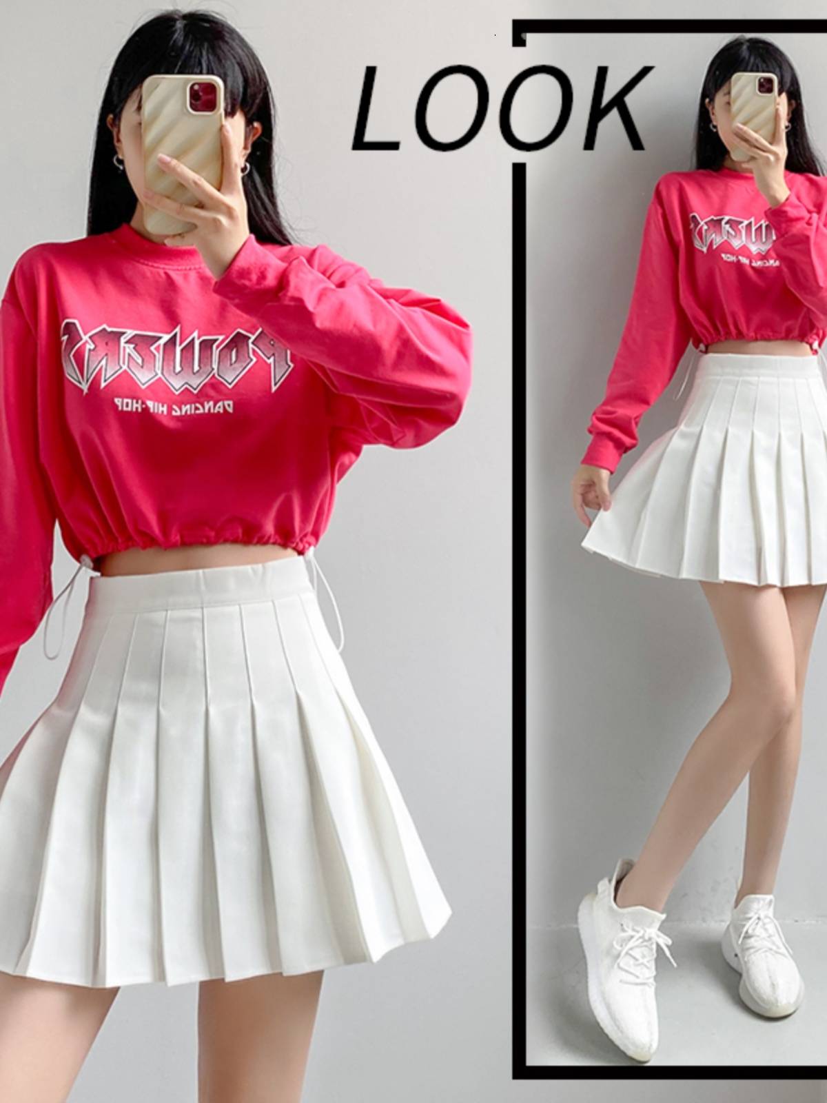 Long-sleeved choreographers, adult cheerleaders, classgirls